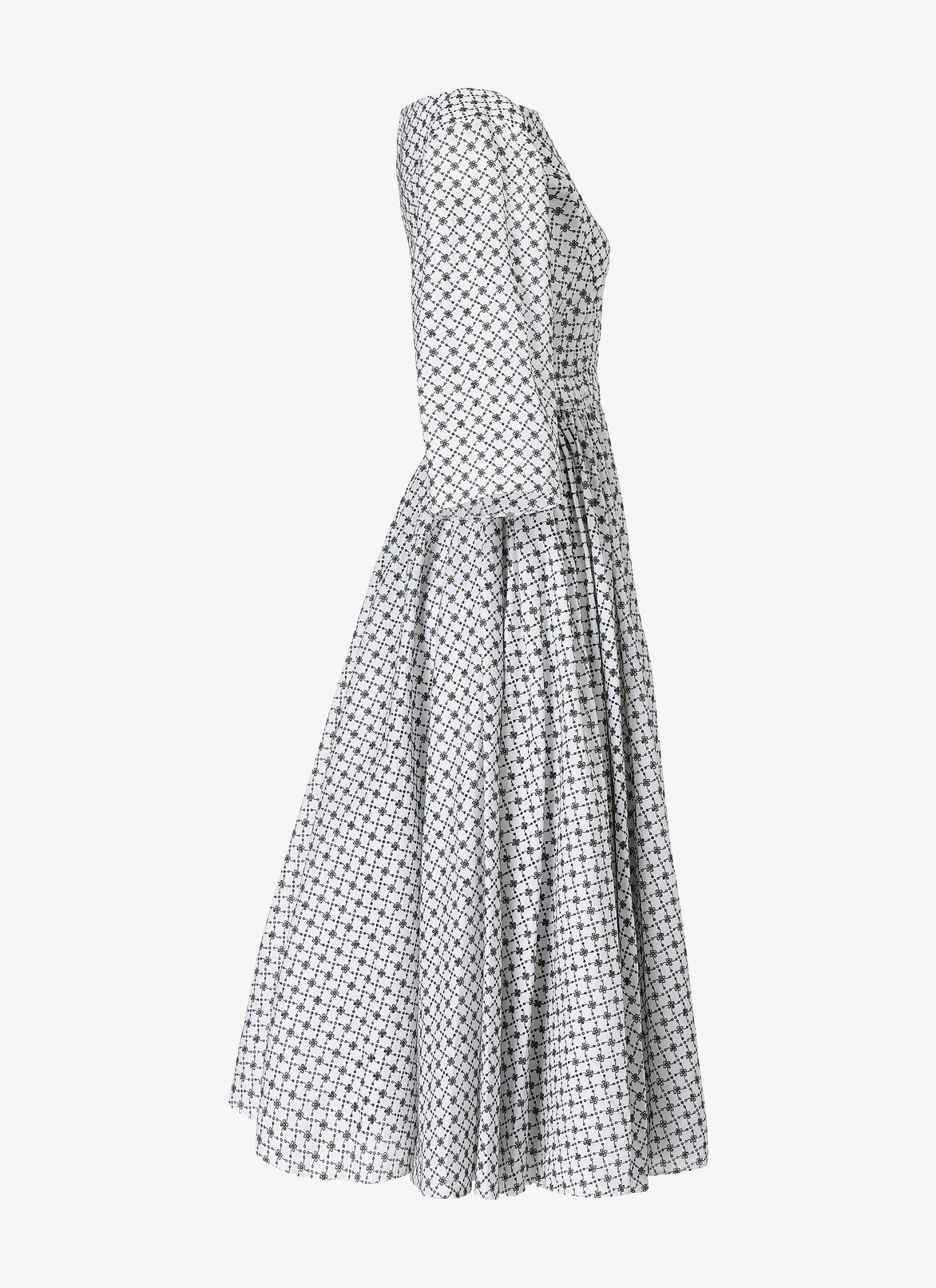 Long Dress ALAÏA WHITE/GREEN LONG DRESS